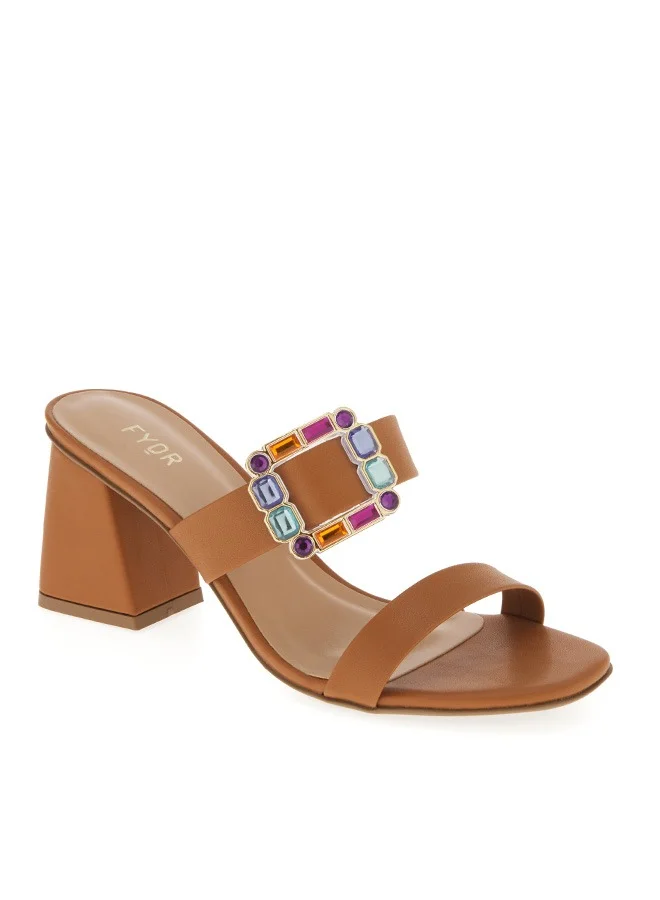 FYOR A Snazzy Buckle Adorned Mule BCM 149